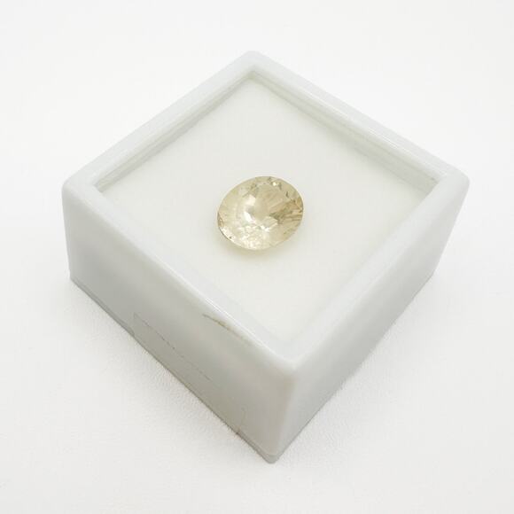 Mexican Bytownite Oval 3.5ct 12x10mm Original Box Sealed Gold Yellow Champaign - Picture 3 of 13